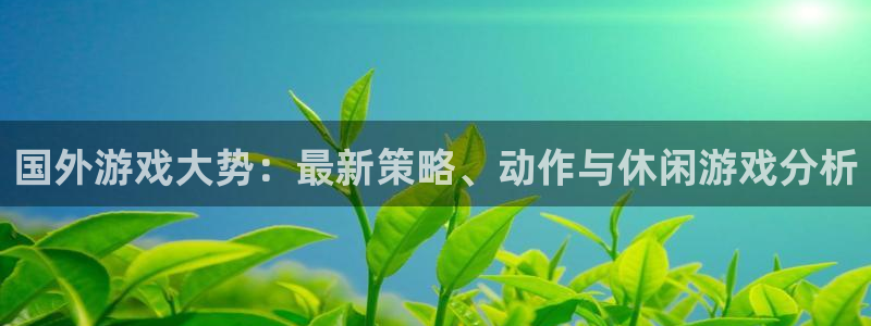 多彩娱乐平台官网注册：国外游戏大势：最新策略、动作与休闲游戏